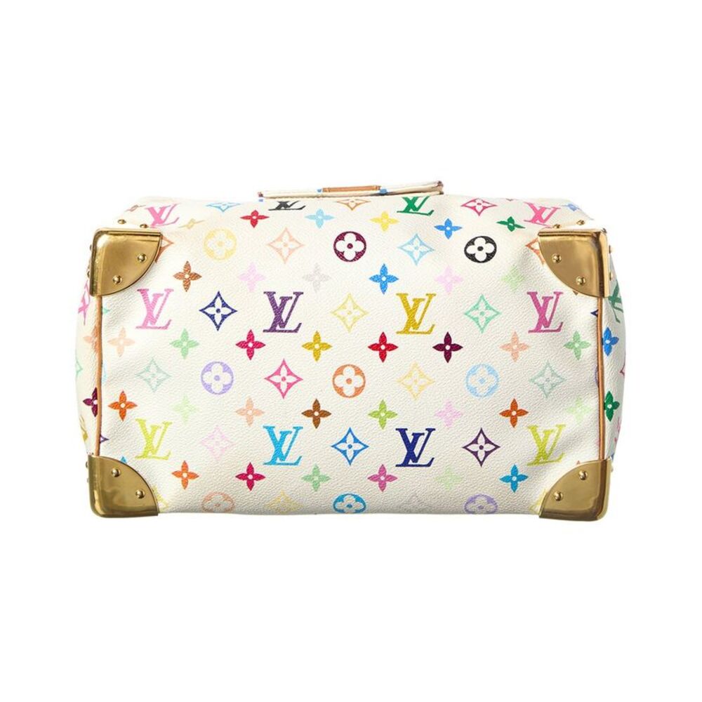 Louis Vuitton White Monogram Multicolor Coated Canvas Speedy 30 - Picture 3 of 5